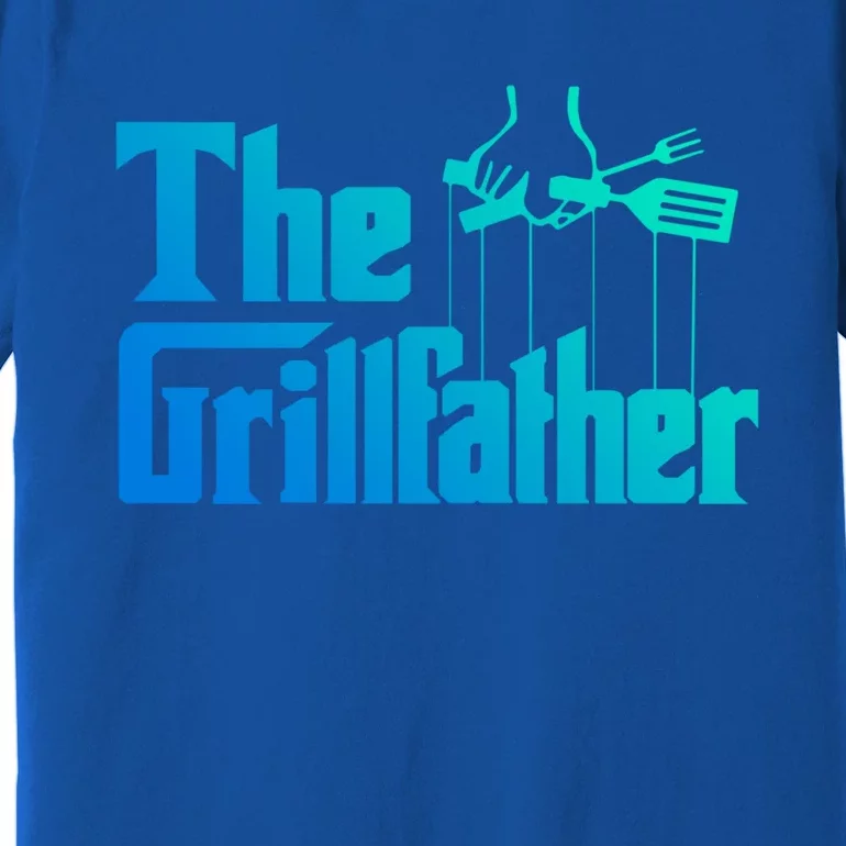 Funny The Grillfather Bbq Grill And Smoker Barbecue Chef Gift Premium T-Shirt