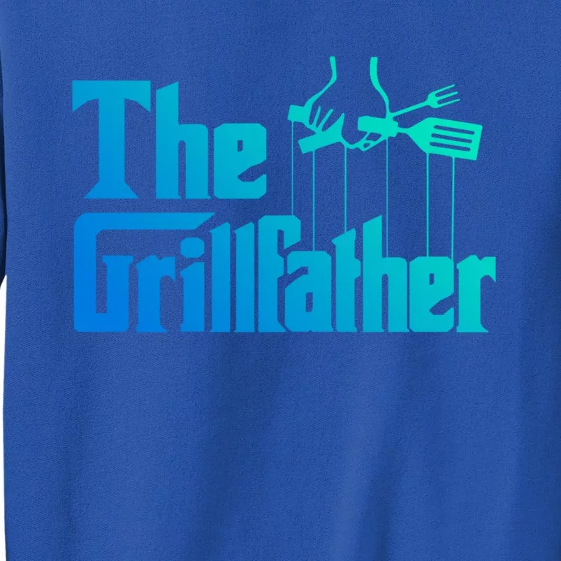 Funny The Grillfather Bbq Grill And Smoker Barbecue Chef Gift Tall Sweatshirt