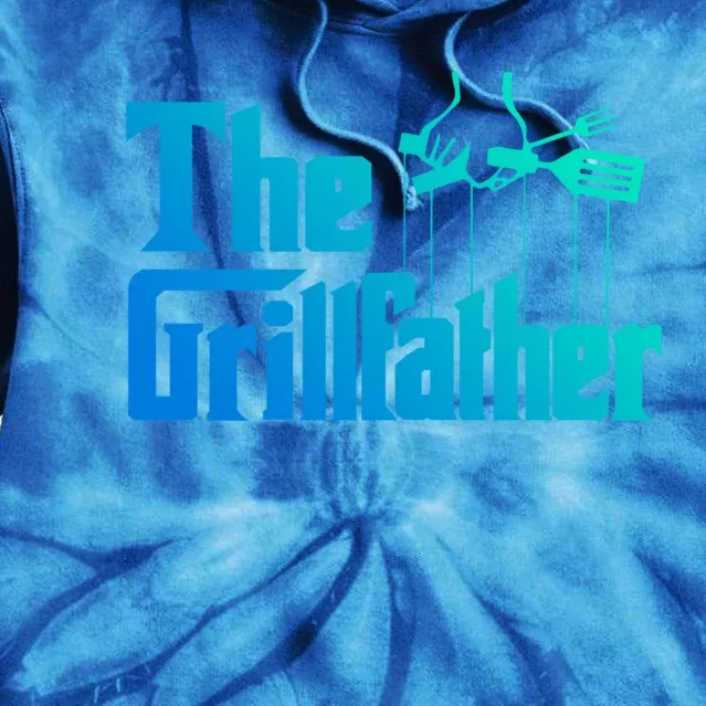 Funny The Grillfather Bbq Grill And Smoker Barbecue Chef Gift Tie Dye Hoodie