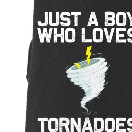 Funny Tornado Gift For Hurricane Weather Chaser Doggie 3-End Fleece Hoodie