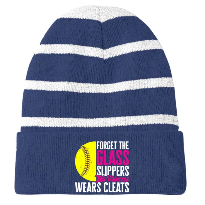 Forget The Glass Slippers This Princess Wears Cleats Striped Beanie with Solid Band