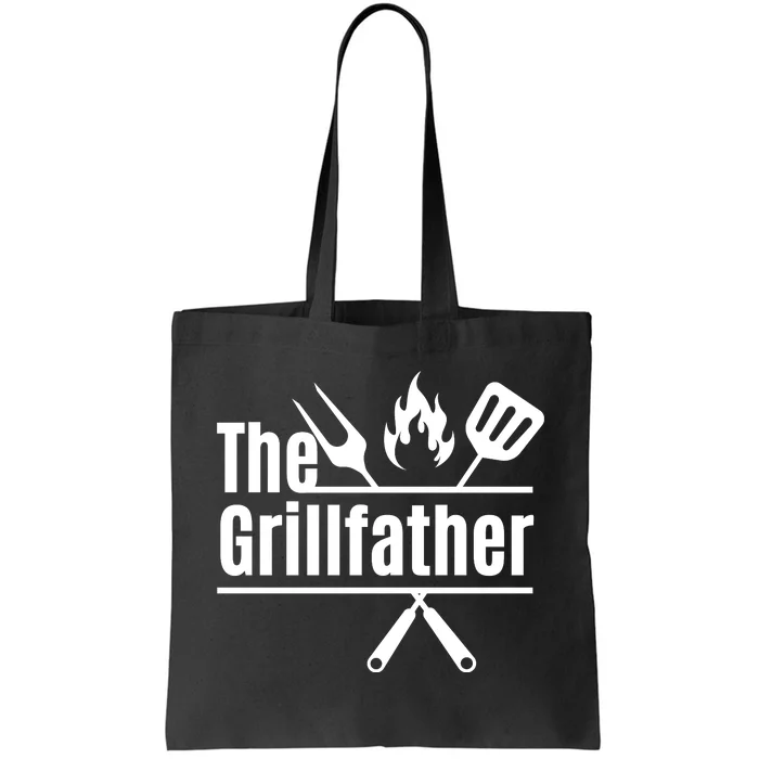 Funny The Grillfather Tote Bag