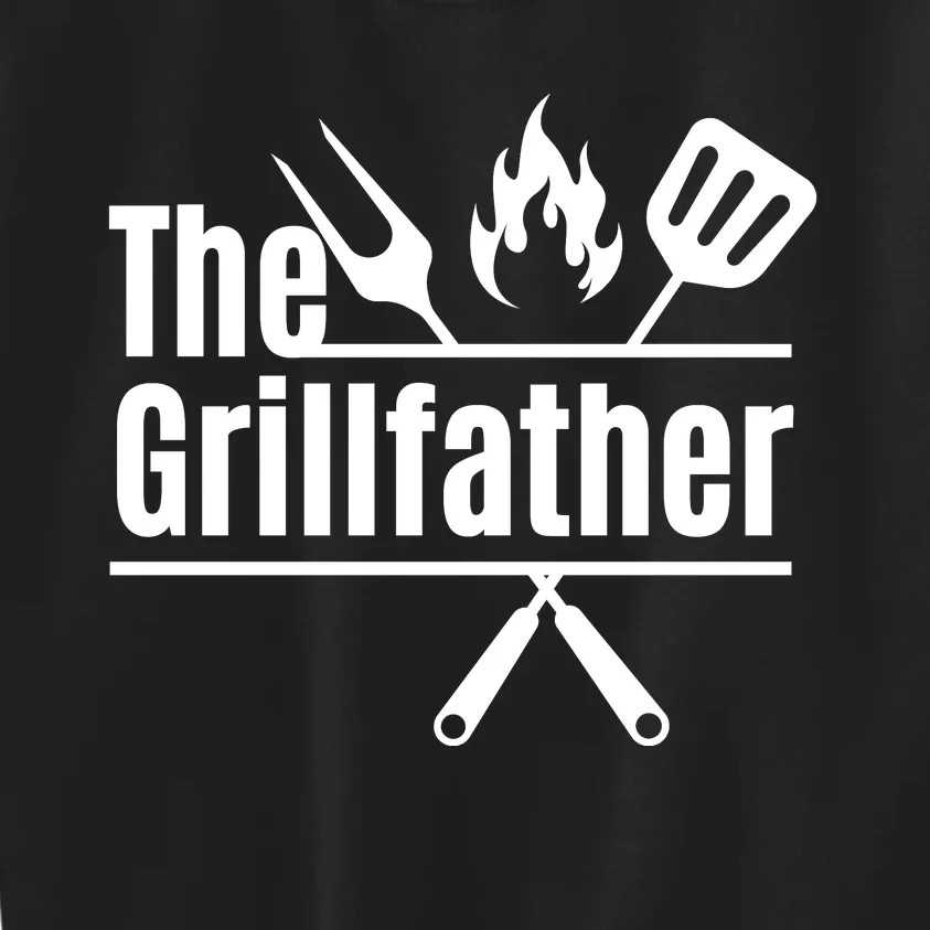 Funny The Grillfather Kids Sweatshirt