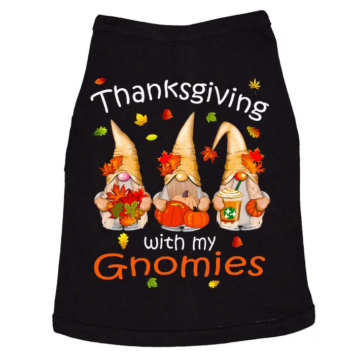 Funny Thanksgiving Gnome Gnomies Lover Doggie Tank