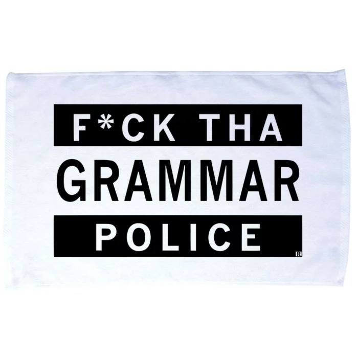 Fuck Tha Grammar Police Microfiber Hand Towel