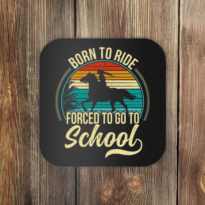 Forced To Go To School Born Ride Horse Coaster