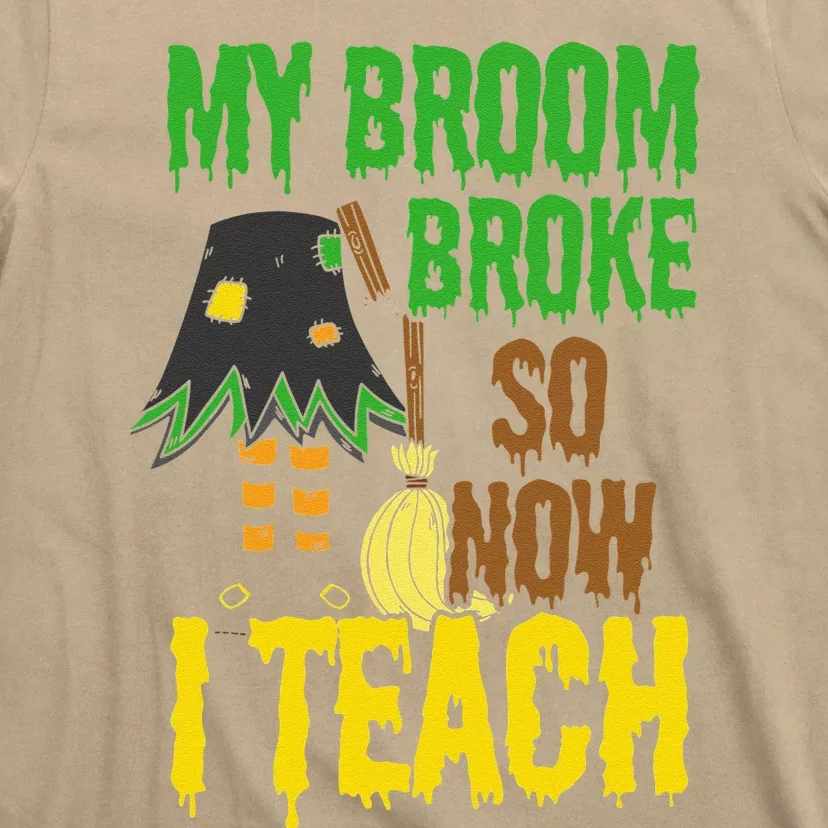 Funny Teacher Gift Idea Witch Halloween T-Shirt