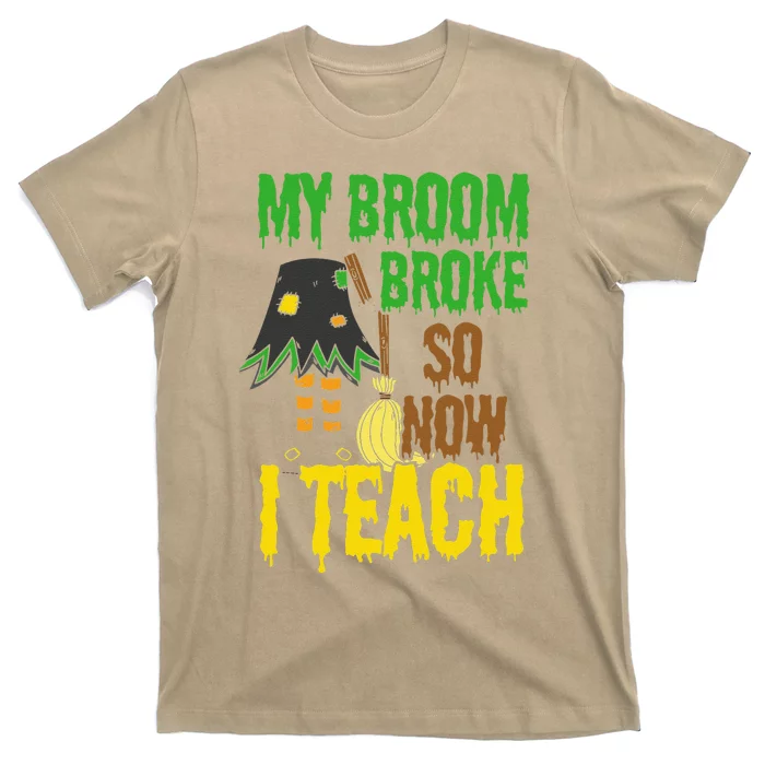 Funny Teacher Gift Idea Witch Halloween T-Shirt