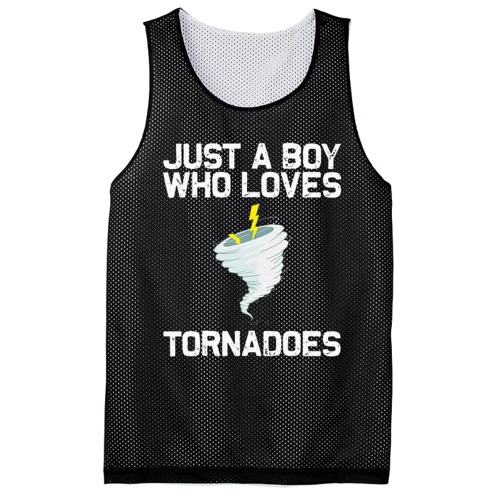 Funny Tornado Gift For Kids Hurricane Weather Chaser Mesh Reversible Basketball Jersey Tank