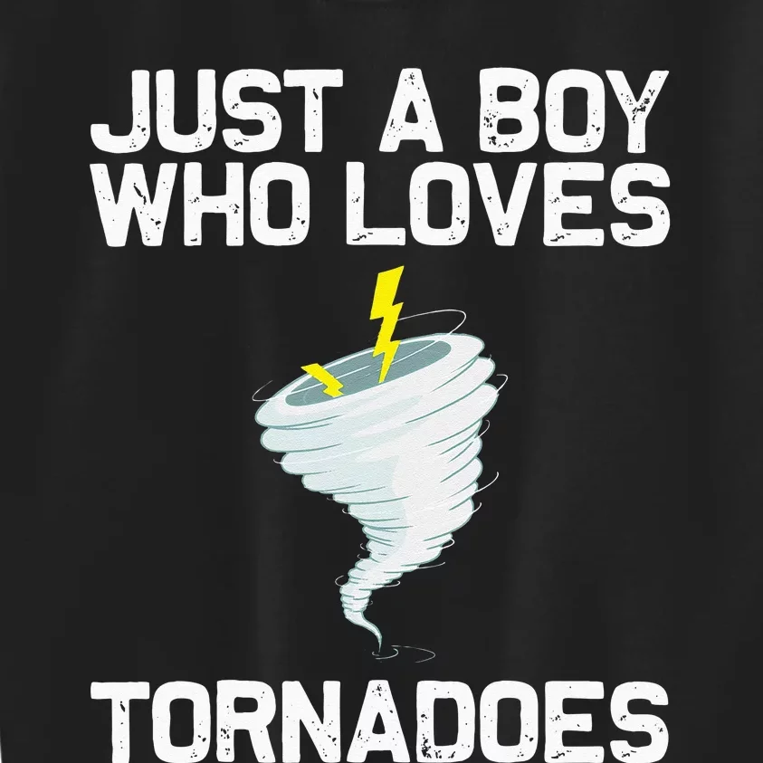 Funny Tornado Gift For Kids Hurricane Weather Chaser Kids Sweatshirt