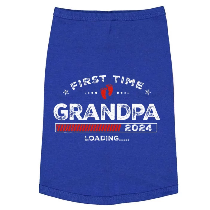 First Time Grandpa Est. 2024 Loading Soon To Be Dad Grandpa Doggie Tank