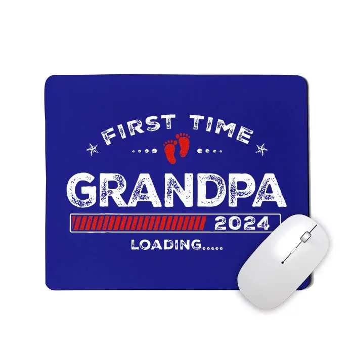 First Time Grandpa Est. 2024 Loading Soon To Be Dad Grandpa Mousepad