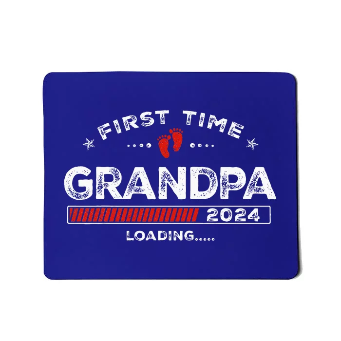 First Time Grandpa Est. 2024 Loading Soon To Be Dad Grandpa Mousepad