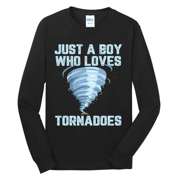 Funny Tornado Gift For Hurricane Weather Chaser Tall Long Sleeve T-Shirt