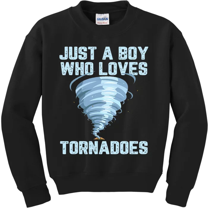 Funny Tornado Gift For Hurricane Weather Chaser Kids Sweatshirt