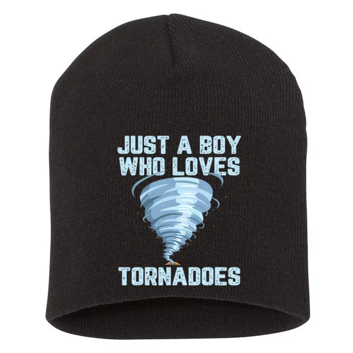 Funny Tornado Gift For Hurricane Weather Chaser Short Acrylic Beanie