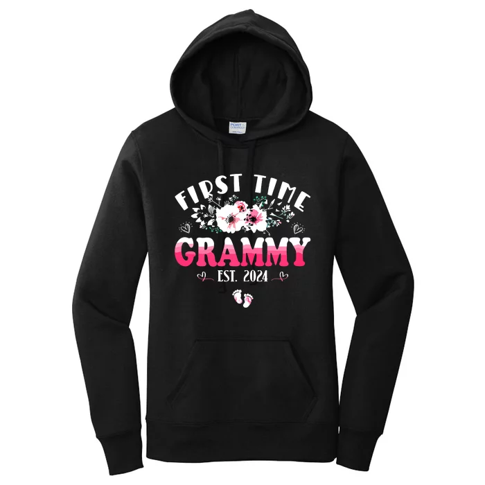 First Time Grammy 2024 Mothers Day Soon To Be Grammy Women's Pullover Hoodie