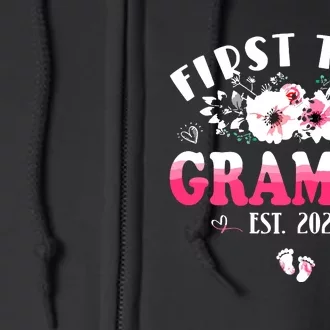 First Time Grammy 2024 Mothers Day Soon To Be Grammy Full Zip Hoodie