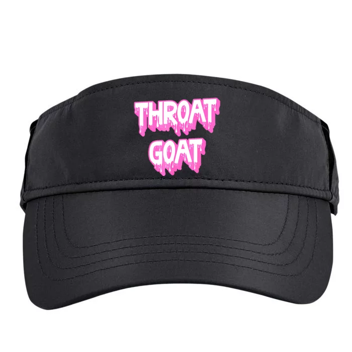 Funny Throat Goat Adult Humor Sarcastic Outfit Adult Drive Performance Visor