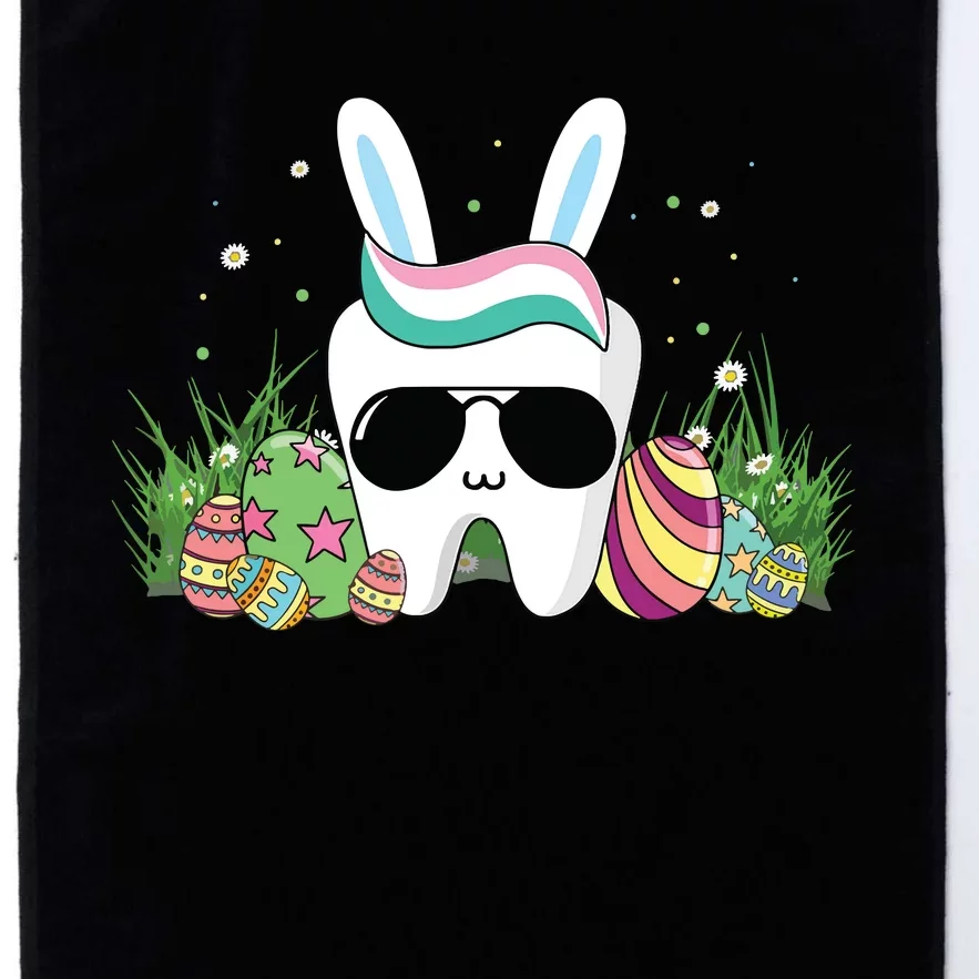 Funny Tooth Glasses Easter Day Dental Dentist Platinum Collection Golf Towel