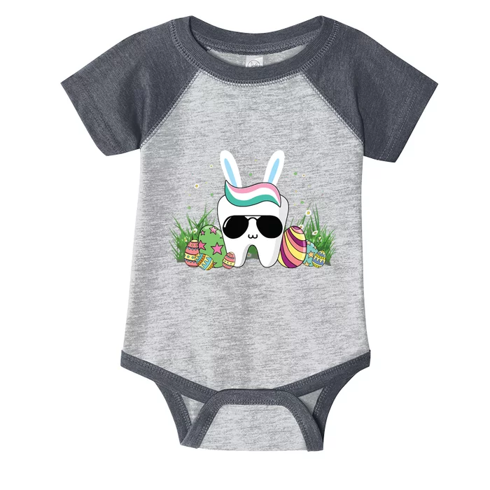 Funny Tooth Glasses Easter Day Dental Dentist Infant Baby Jersey Bodysuit