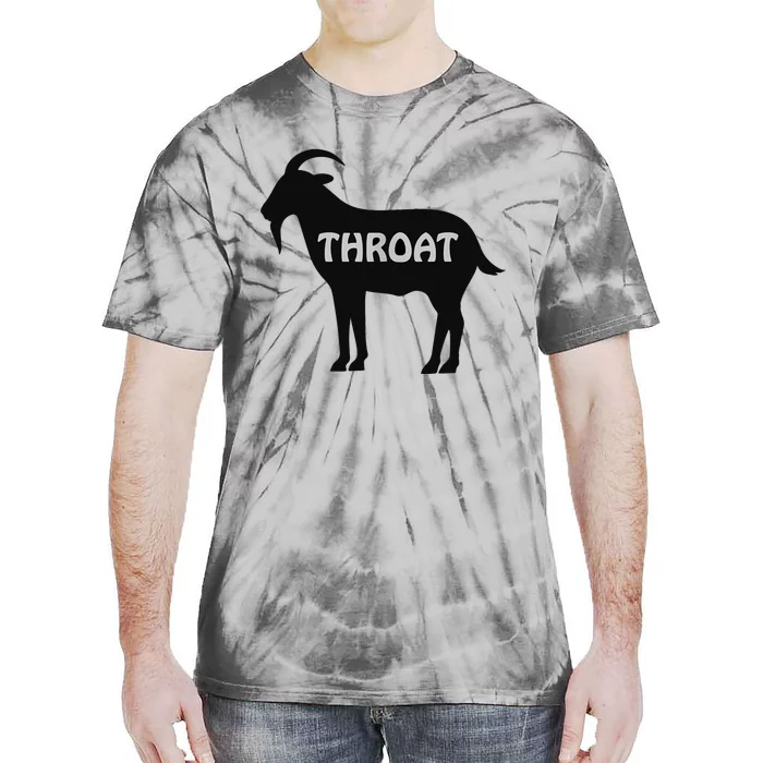 Funny Throat Goat - Adult Humor Slogan Costume Tie-Dye T-Shirt