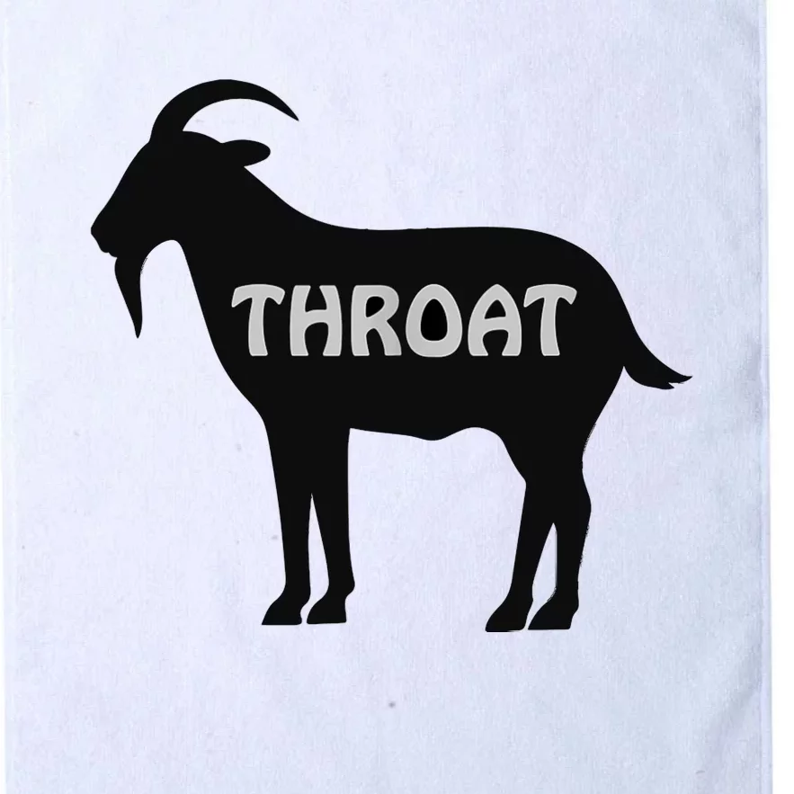 Funny Throat Goat - Adult Humor Slogan Costume Platinum Collection Golf Towel