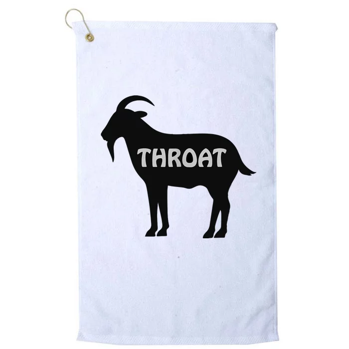 Funny Throat Goat - Adult Humor Slogan Costume Platinum Collection Golf Towel