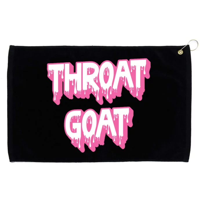 Funny Throat Goat Adult Humor Sarcastic Outfit Grommeted Golf Towel