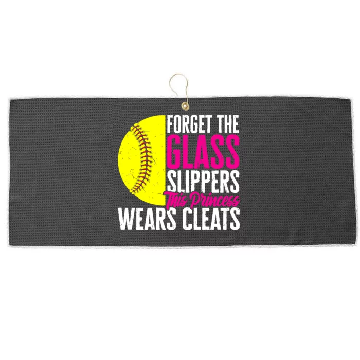 Forget The Glass Slippers This Princess Wears Cleats Large Microfiber Waffle Golf Towel