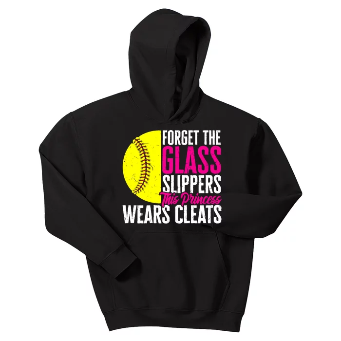 Forget The Glass Slippers This Princess Wears Cleats Kids Hoodie