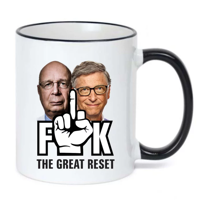 F*ck The Great Reset Black Color Changing Mug