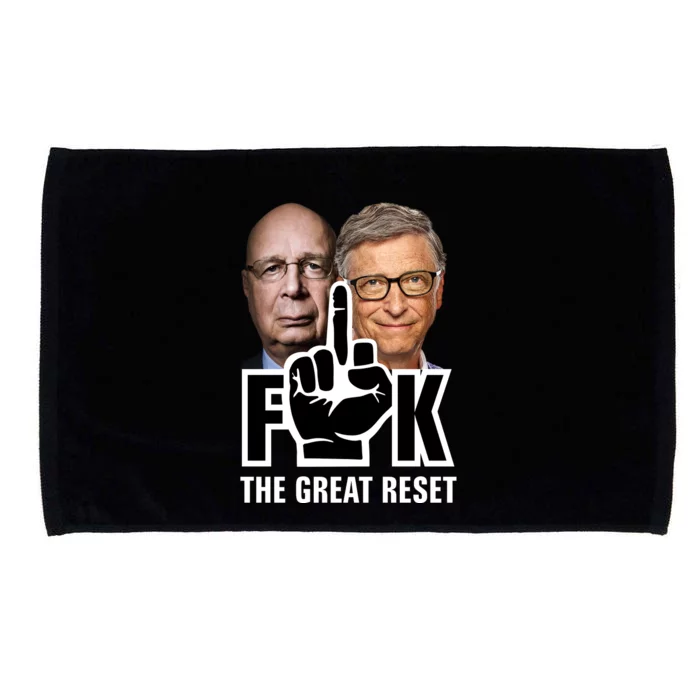 F*ck The Great Reset Microfiber Hand Towel