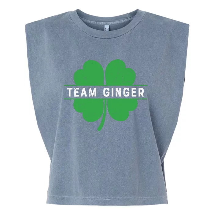 Funny Team Ginger Patricks Day Garment-Dyed Women's Muscle Tee