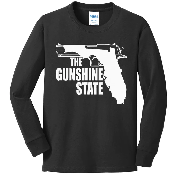 Florida The Gunshine State Kids Long Sleeve Shirt