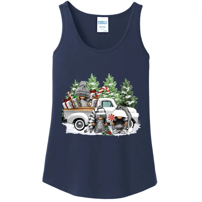 Funny Thanksgiving Gnome Gnomies Lover Ladies Essential Tank