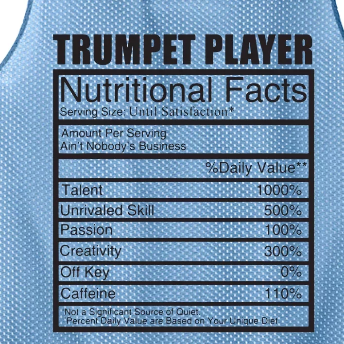 Funny Trumpet Gift For Trumpet Player Mesh Reversible Basketball Jersey Tank