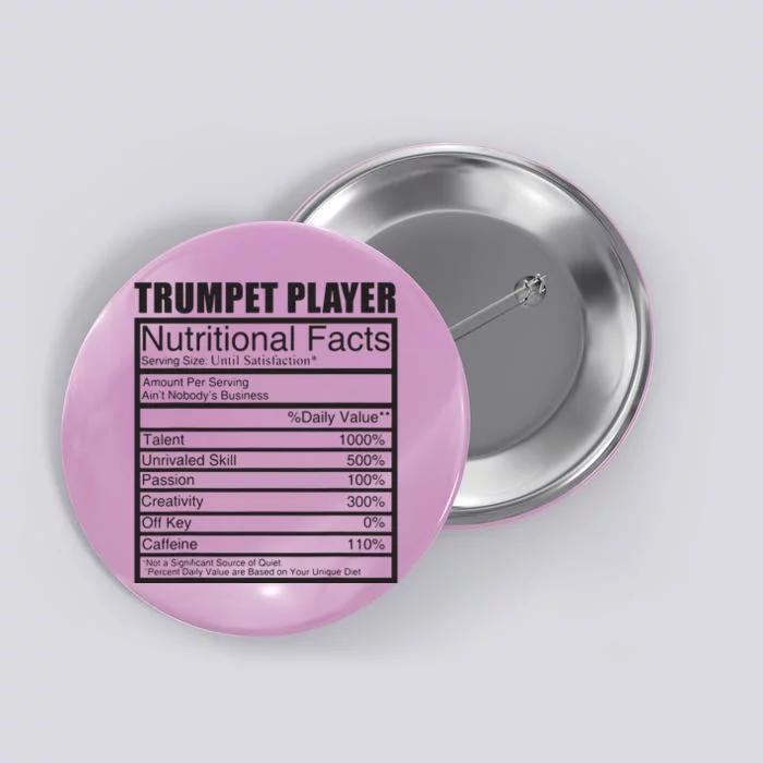 Funny Trumpet Gift For Trumpet Player Button