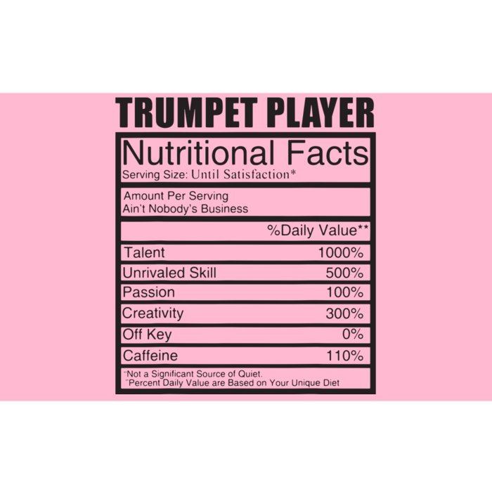 Funny Trumpet Gift For Trumpet Player Bumper Sticker