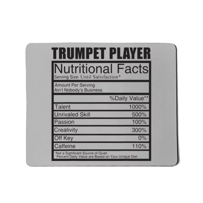 Funny Trumpet Gift For Trumpet Player Mousepad