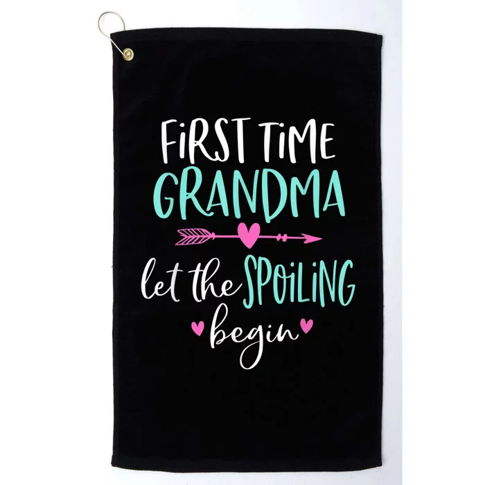 First Time Grandma Let The Spoiling Begin New 1st Time Platinum Collection Golf Towel