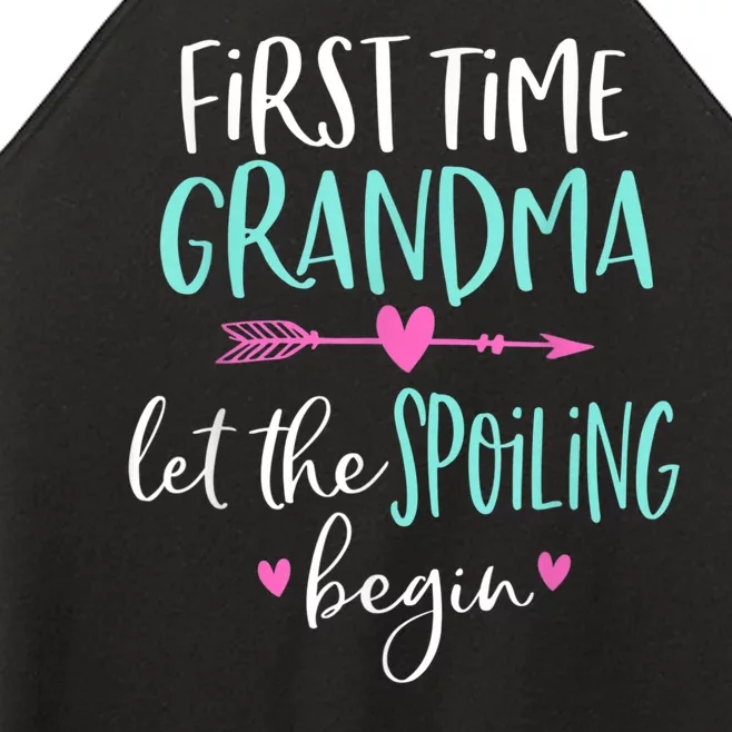 First Time Grandma Let The Spoiling Begin New 1st Time Women’s Perfect Tri Rocker Tank