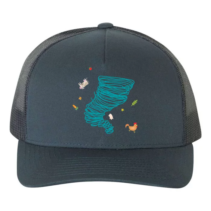 Funny Tornado Gift Weather Twister Hurricane Gift Yupoong Adult 5-Panel Trucker Hat