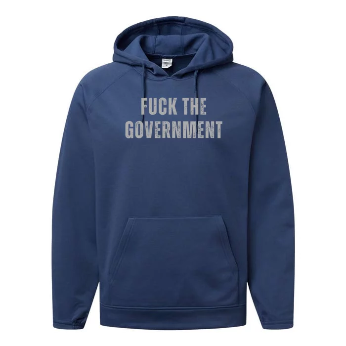 Fuck The Government Performance Fleece Hoodie