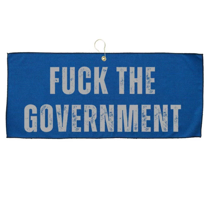 Fuck The Government Large Microfiber Waffle Golf Towel