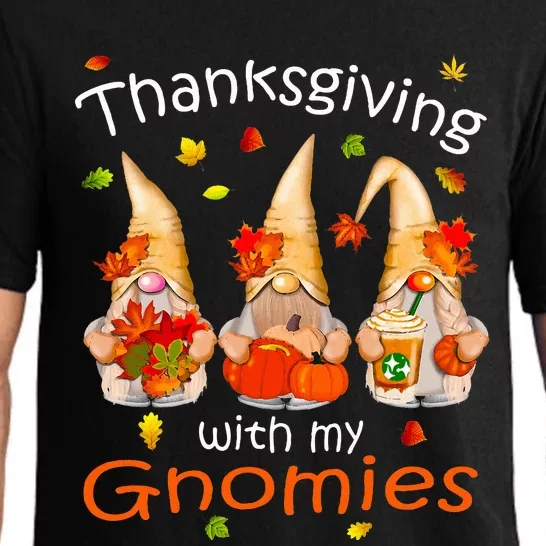 Funny Thanksgiving Gnome Gnomies Lover Pajama Set