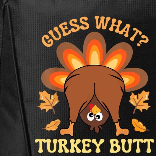 Funny Thanksgiving Guess What Turkey Butt City Backpack