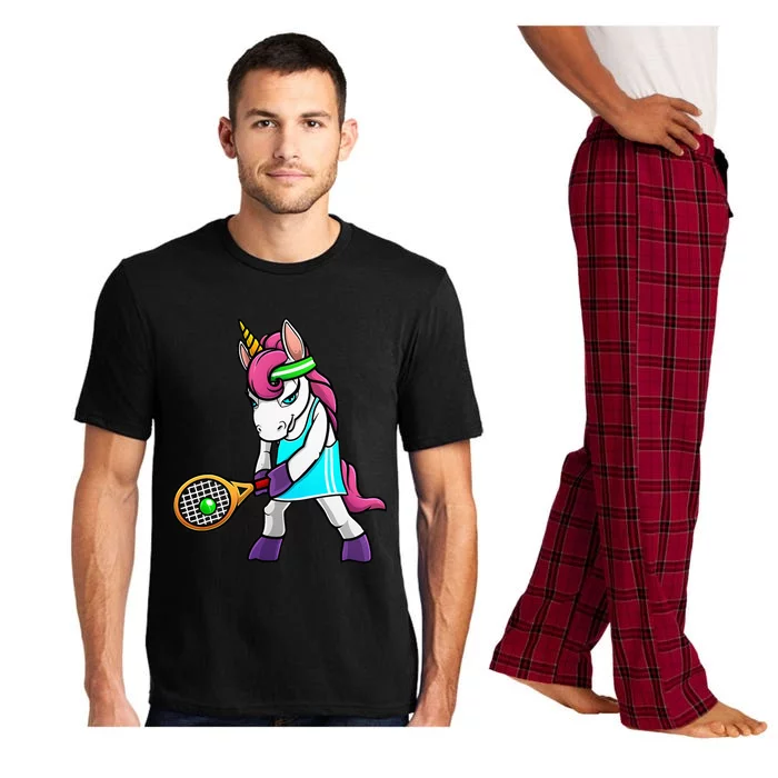 Funny Tennis Gift For Women Unicorn Lovers Cool Sports Pajama Set