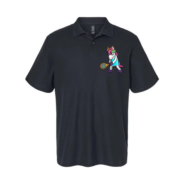 Funny Tennis Gift For Women Unicorn Lovers Cool Sports Softstyle Adult Sport Polo