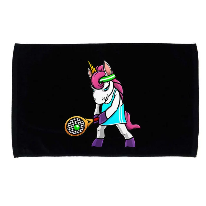 Funny Tennis Gift For Women Unicorn Lovers Cool Sports Microfiber Hand Towel